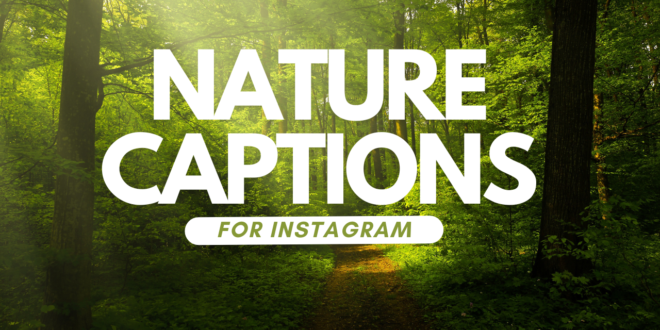 Nature captions for Instagram